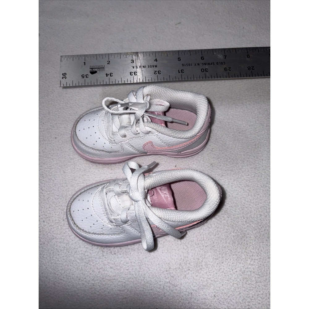 Nike Air Force 1 Baby shoes White and Pink 6 C